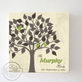 thumbnail image 3 of MuralMax - Personalized Family Tree Canvas Wall Art - Wedding & Anniversary Decor Gifts For Milestone Occasions With Custom Name & Date - Unique Bride & Groom Presents - Sand - 12 x 12, 3 of 6