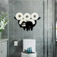 thumbnail image 6 of Uuiauoio Animals Toilet Paper Holder Funny Toilet Paper Holder Toilet Roll Holder Humorous Wall-Mounted Paper Roll Storage Rack Cute Bathroom Decor Creative Tissue Holder, 6 of 6
