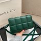 thumbnail image 2 of Bolsos de mujer, bolso rojo de malla cuadrada para mujer, nueva versión coreana de 2022, bolso de hombro a cuadros, bolso de mensajero con sangría para mujer, verde, 2 of 2