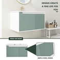 thumbnail image 4 of M optimized Bathroom Vanity with Ceramic Sink Top, Modern Wall-Mounted Floating Vanity Combo Storage Cabinet with Soft Close Door, for Bathroom Garden, 4 of 9