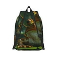 thumbnail image 2 of Yiaed Intellectual Frog Pond Print Backpack, Premium Laptop Backpack, Travel Backpack for Women, Lightweight Backpacks, Comfortable Back Pack-Small, 2 of 7