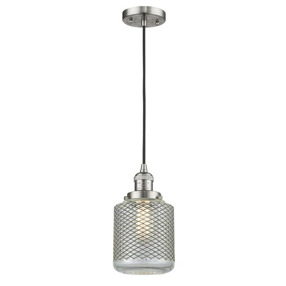 Innovations 1-LT LED Stanton 6" Mini Pendant - Brushed Satin Nickel - 201C-SN-G262-LED