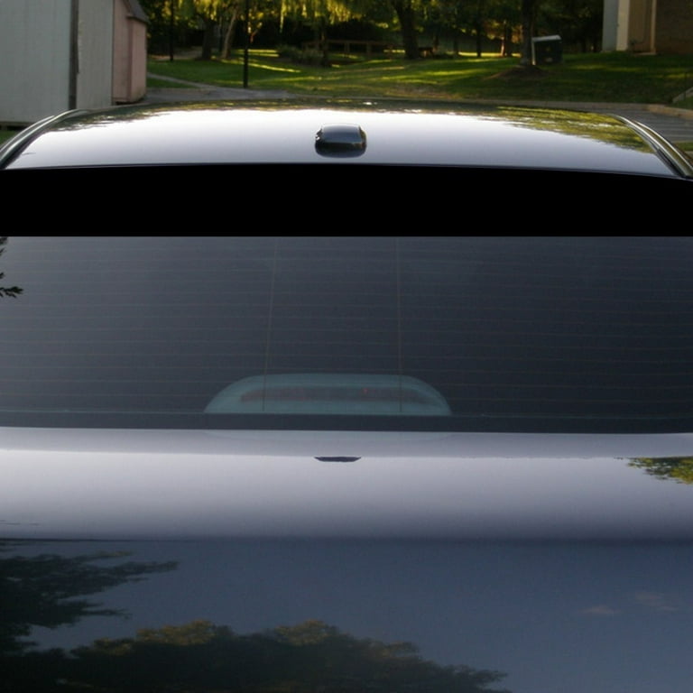 Gloss Black Sun Strip Universal Car Van Windscreen Sunstrip 140 X 20CM