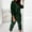 Green, variant on USSUMA Sweatsuits for Women Womens Sweatshirt Hoodie Long Sleeved Pullover Sweatpant Outfits Drawstring Solid Tracksuit Stretch Waist Stylish Jogger Sets Oversized Running Fall Suit