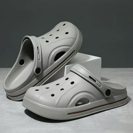 

Men s Solid Colour Comfy Non Slip Durable Casual Slippers For Men s Outdoor Activities Out EVA Clogs