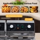 thumbnail image 2 of Freidora eléctrica comercial de 6/10/12 litros de doble tanque con cesta y tapa, freidora de acero inoxidable de sobremesa para papas fritas y aros de cebolla, 2 of 6