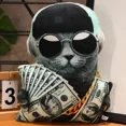 thumbnail image 1 of 3D Cat Plush Toy Stuffed Animal Transformable Doctor Gentleman Cowboy Multiple Styles, 1 of 7