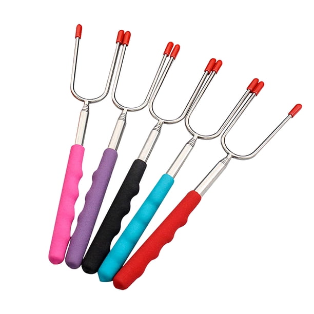 Tenedor Telescópico Para Barbacoa, Palitos Para Asar, Malvavisco, Perrito Caliente, Brochetas Para Smore, Brochetas Para Smores De Acero Inoxidable Yuarrent HA020898-00