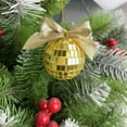 thumbnail image 2 of Luoshdecor Mini Christmas Disco Bow Balls,Christmas Tree Decoration Hanging Ornaments for Birthday Party Decor, 2 of 6