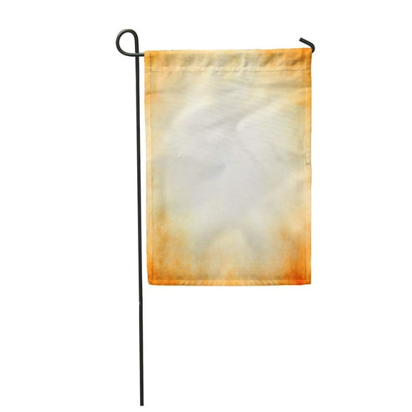 POGLIP Abstract Orange Peach Color Elegant Warm of Vintage White Center Pastel Beige Bo Garden Flag Decorative Flag House Banner 28x40 inch