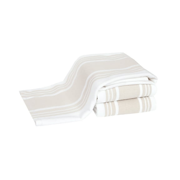 All-Clad Dual-Purpose Cotton Kitchen Towels, 3-Pack, Almond