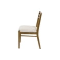 thumbnail image 3 of Two Wood Modern Slat Back Chairs Dining Seats Kitchen Table Seating Brown, 3 of 7