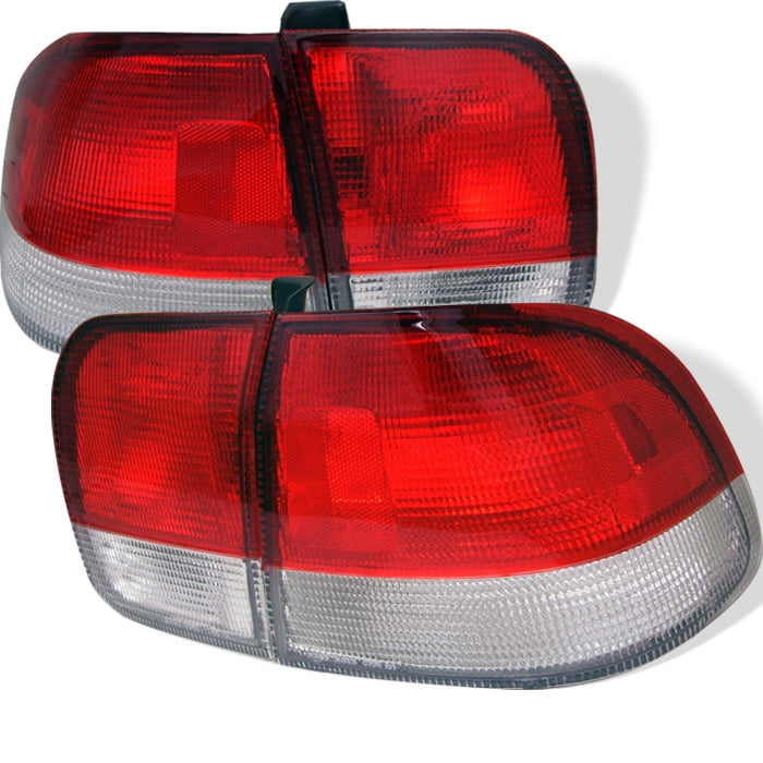 For 9698 Honda Civic 4dr. Sonar Euro Tail Lights (Red/Clear) YDALT