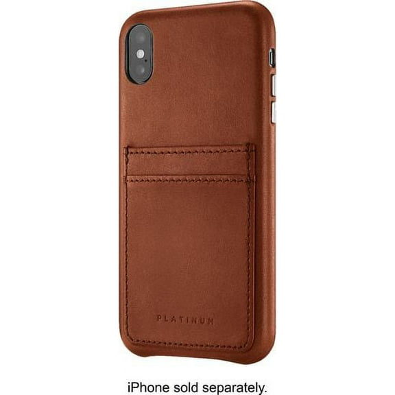 Platinum - Leather Wallet Case for Apple® iPhone® XS Max - Papaya