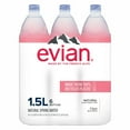 thumbnail image 2 of evian Natural Spring Water, 1.5 L bottles, 6 pack, 2 of 13