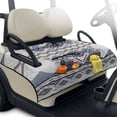 thumbnail image 2 of COEQINE Golf Cart Seat Cover Blanket Towel Accessories, Portable Foldable Design with Carry Handle, Universal Fit for EZGO/Yamaha/Club Car with 4 Pockets, American Tribal Geometric Blue, 2 of 8