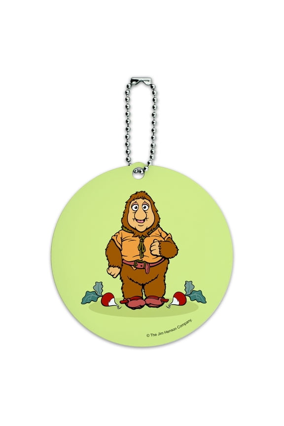 Junior Gorg Fraggle Rock Radish Round Luggage ID Tag Card Suitcase Carry-On