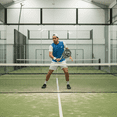 thumbnail image 2 of ALMOS Sports Padel Racket HAADI, Fiberglass Frame  -  Black Green, 2 of 5