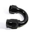 thumbnail image 4 of (one) AN12 12AN AN-12 180 Degree Swivel Fuel Oil Gas Line Hose End Fitting Black, 4 of 9