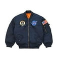 thumbnail image 1 of Boys' Nasa MA-1 Flight Jacket (YM, Replica Blue), 1 of 1