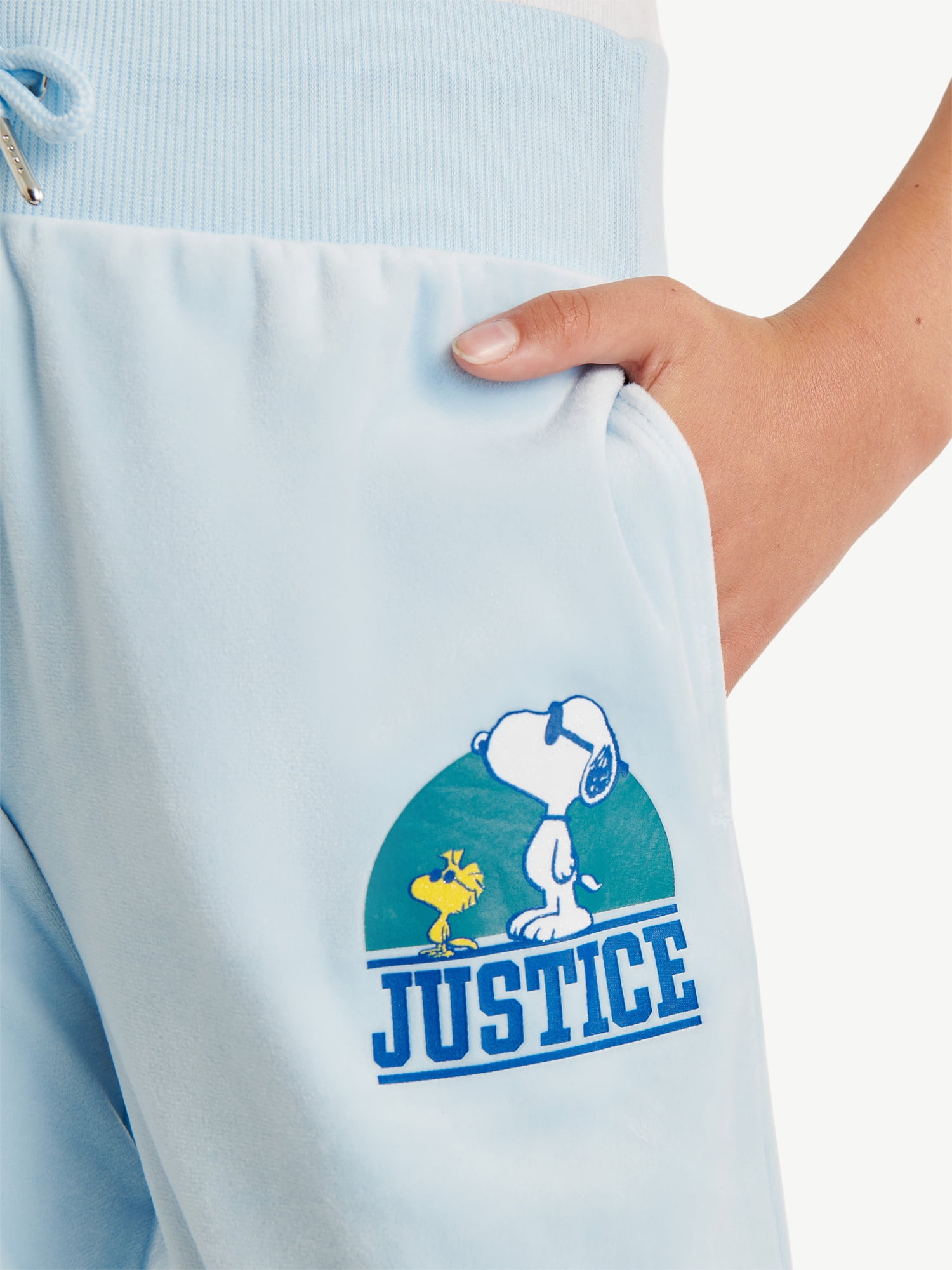 Justice x Snoopy Girls Velour Jogger, Sizes XS - XLP