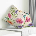 thumbnail image 3 of Farmhouse Flower Pillow Covers 26x26 Inch Decorative Throw Pillow Cover, Watercolor Floral Bird Butterfly Sofa Pillowcases Accent Cushion Case Home Decor Bedroom Living Room, 3 of 6