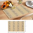 thumbnail image 6 of Khaki Flower Branch Placemats Set of 4 Spring Summer Farmhouse Botanical Place Mats Indoor Wipeable Table Mats Washable Cloth Dining Table Placemats for Kitchen Holiday Party Home Decor 13x19 Inch, 6 of 9