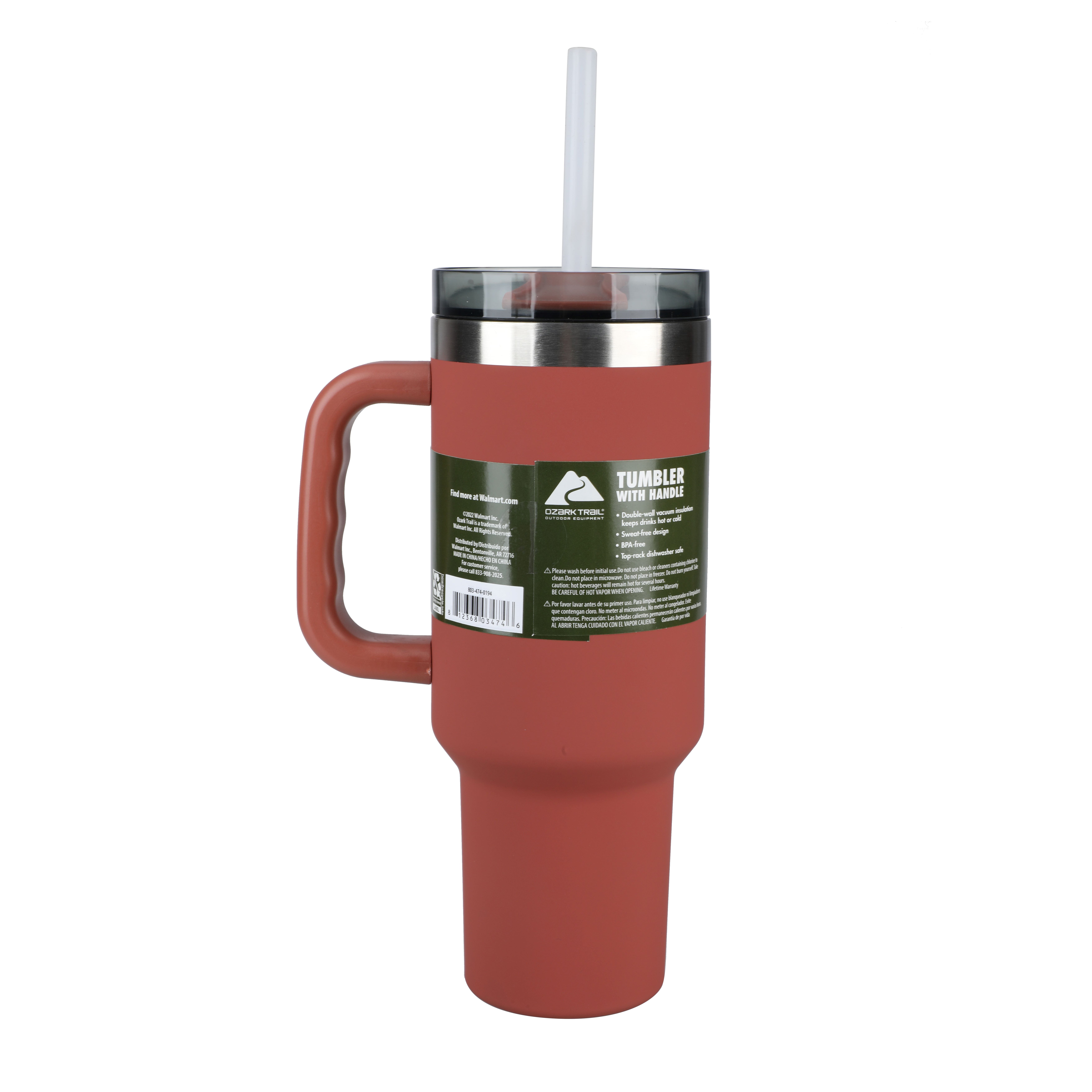 Ozark Trail 40 oz Vacuum Insulated Stainless Steel Tumbler White