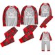 thumbnail image 1 of Conjunto de pijamas a juego de Navidad con estampado de letras a cuadros con cuello en O y manga larga(Niños-3-4años) Nituyy Ropa de noche, 1 of 5