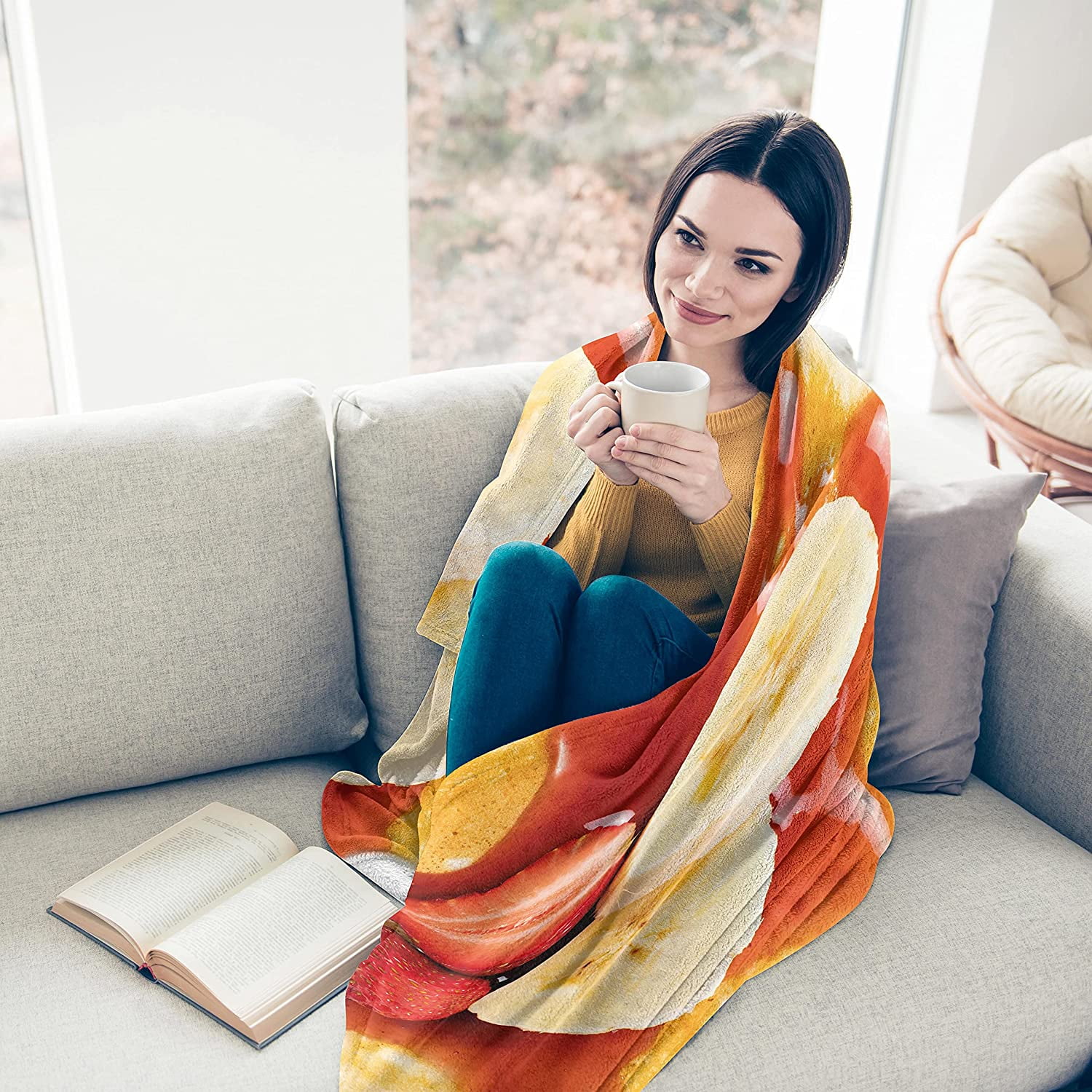 Round outdoor blanket sale