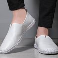 thumbnail image 3 of Tawop Men Dress Shoes Clearance Faux Leather Casual Loafer White Size:7, 3 of 6