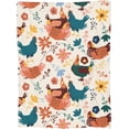 thumbnail image 3 of Chicken Blanket "40x50" White Super Soft Warm Chicken Throw Blanket Lightweight Cozy Flannel Animal Throw Blanket Bed Couch Sofa Decor Gift for Girl and Women, 3 of 6