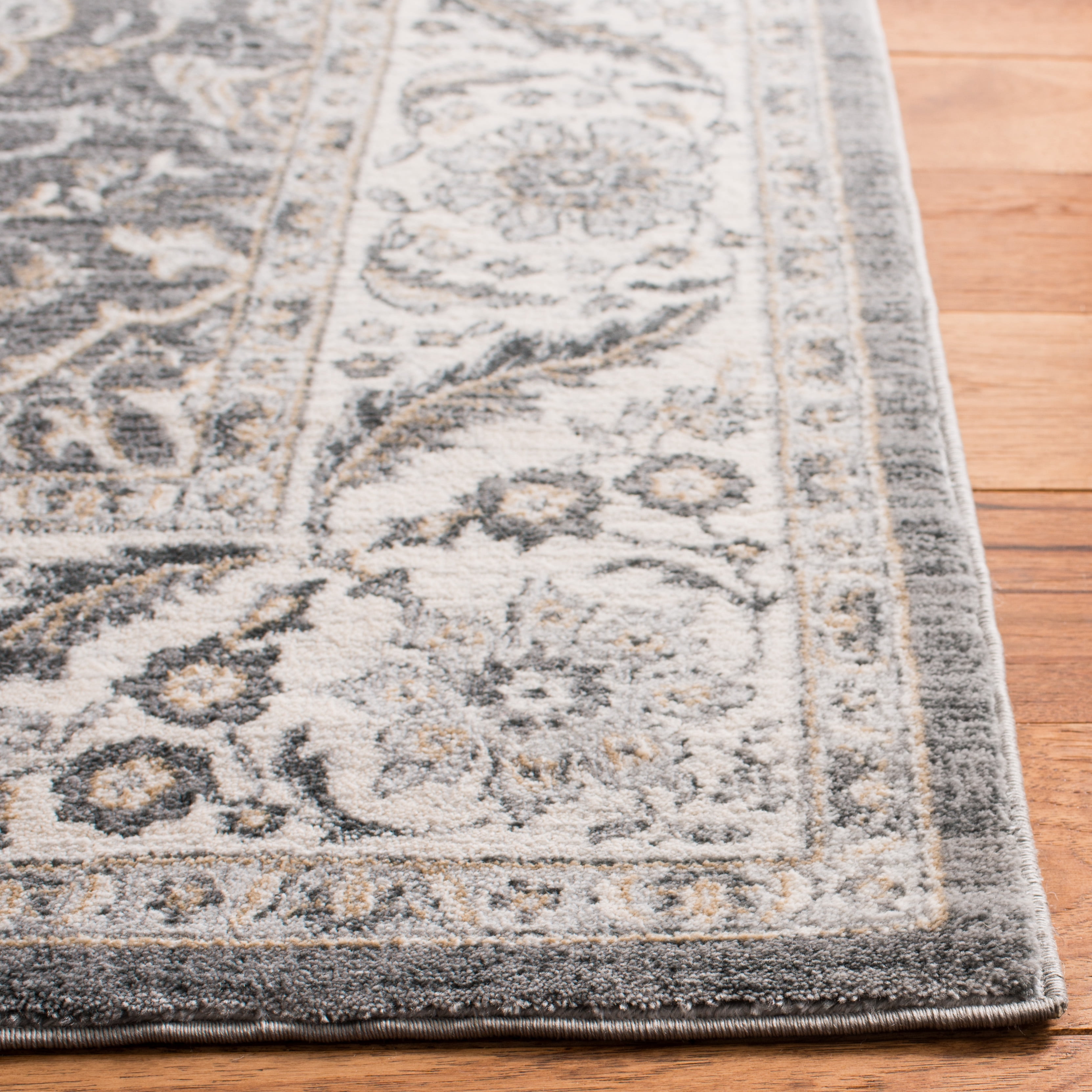 SAFAVIEH Isabella Kuzman Oriental Area Rug, Grey/Dark Grey, 9' x 12'