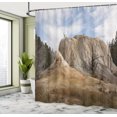 thumbnail image 5 of Ambesonne Yellowstone Shower Curtain, Rock Orange Spring, 69"Wx84"L, Beige Blue, 5 of 5