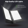 thumbnail image 4 of WeChef LED Back Lit Light Menu Holder Cover Folding Double Panel Fits 8"x10.5" Paper for Hotel Club, 4 of 10