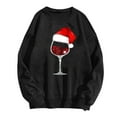 thumbnail image 4 of Kaemgyyd Womens Casual Winter Warm Sweatshirt Casual Loose Sherpa Lined Pullover Christmas Print Fall Fashion Clothing, 4 of 4
