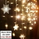 thumbnail image 1 of Cortina de luces Led, adornos navideños para el hogar, luces de carámbano de copo de nieve, decoración navideña, Año Nuevo 2022, 1 of 4