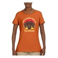thumbnail image 2 of Wild Bobby, Life is Better with My Daschund Cute, Dog Lover, Women Graphic Tee, Orange, Medium, 2 of 4
