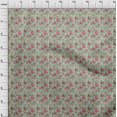 thumbnail image 4 of oneOone Viscose Jersey Mint Green Fabric Floral Craft Projects Decor Fabric Printed By The Yard 60 Inch Wide, 4 of 5