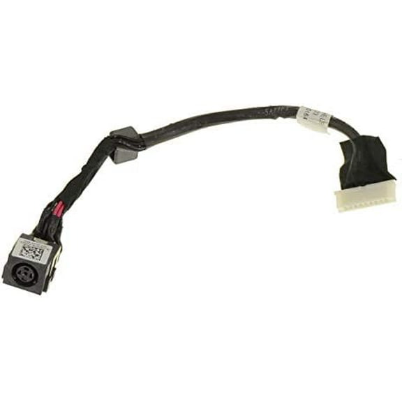New AC DC Jack Power Charging Port Connector Socket Cable Harness Replacement for Dell Precision 17 (7710) P/N: MJ0HM, 0MJ0HM DC30100VH00