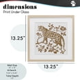 thumbnail image 4 of Stupell Industries Eclectic Earthy Details Vintage Leopard Birch Framed Print Under Glass, 13 x 13, by Lettered and Lined, 4 of 8