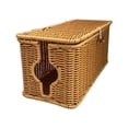 thumbnail image 2 of Plastic Cable Management Box, Decorative Imitation Rattan Cord Organizer Cord Hider Box, Desk Cord Management Box to Hide Cords Cord Management Desktop Organizing Box Cord Box Hider for Home, 2 of 9