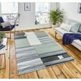 thumbnail image 2 of MDA Home Glamour Abstract Gray/Teal Polypropylene Area Rug - 8'7" x 11'11", 2 of 4