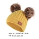 thumbnail image 2 of Bufanda y gorro Sonducket Bebé Invierno Cálido Kit Beanie Cap Térmico Clima Frío Pompón marrón amarillo, 2 of 6