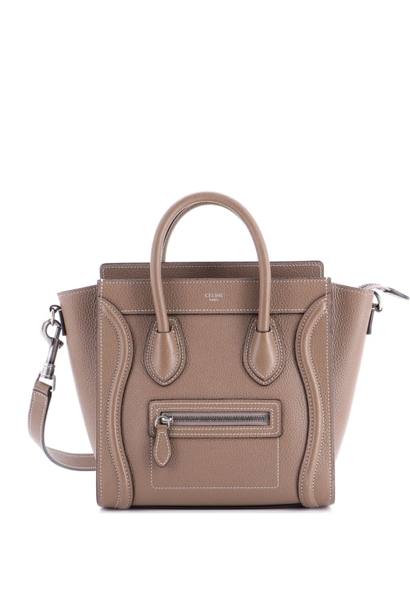 Pre-Owned Luggage Bag Grainy Leather Nano By Rebag