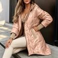 thumbnail image 7 of Iyufng Women's Hooded Quilted Mid Length Puffer Jackets, Zip Up High Low Winter Coat with Side Pockets, 7 of 7