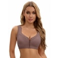 thumbnail image 4 of Unique Bargains Women's Wirefree Tank Back Bralette Wide Straps Bras Purple 46 D, 4 of 6
