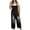 Black, variant on QHFBli Women Denim Jumpsuits 2025 Casual Sleeveless Loose Baggy Overalls Jeans Pants Jumpers with Pockets