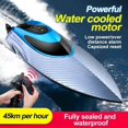 thumbnail image 2 of Barco a Control remoto para niños, barco a Control remoto de doble Motor, impermeable, eléctrico, alta velocidad, 45 km/h, 2,4G, S3 Fivean unisex, 2 of 2