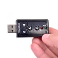 thumbnail image 5 of Deyuer USB External 7.1 Channel Sound Card 3.5mm Jack Microphone Audio Adapter for PC,1#, 5 of 8
